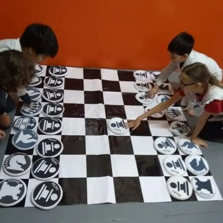 Ajedrez Gigante: vista principal del juego