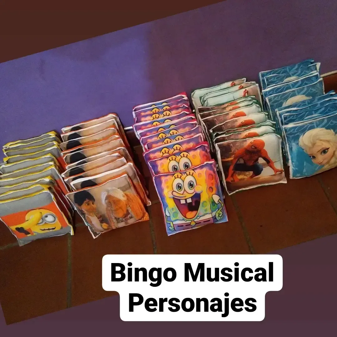 Bingo de Personajes de 50 piezas: vista principal del juego