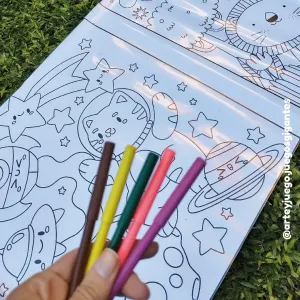 Lona para pintar: vista principal del juego