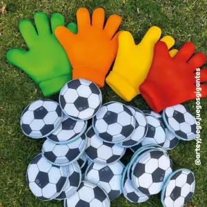 Manoplas con piezas: vista principal del juego