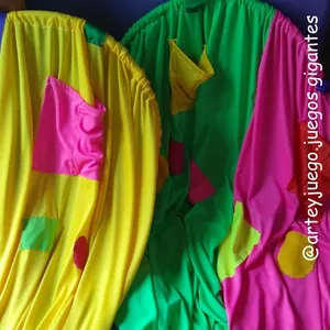 Pantalón de Payaso (x2 Unidades) con Aros y Cintas: vista principal del juego