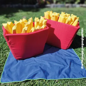 Papas Fritas de Tela gigantes: vista principal del juego