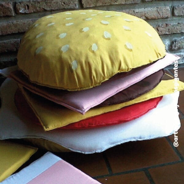 Hamburguesas Gigantes de Tela x 2 pintadas - Image 3