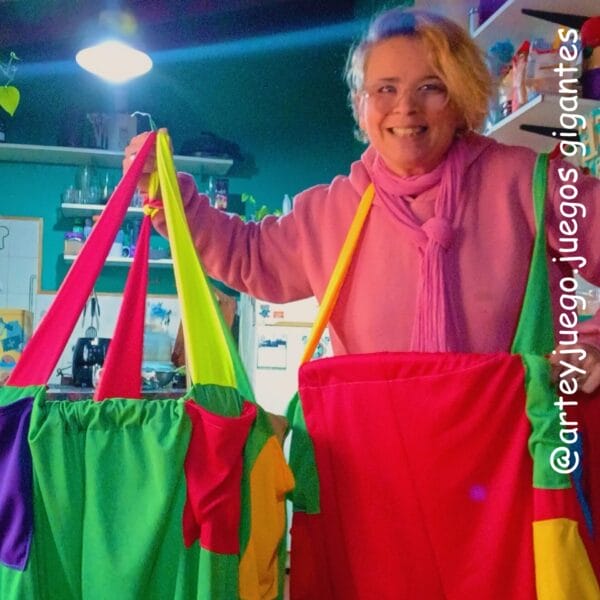 Pantalón de Payaso (x2 Unidades) con Aros y Cintas - Image 2